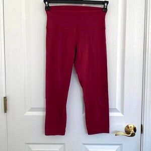 Lululemon Women's Red and Burgundy Leggings